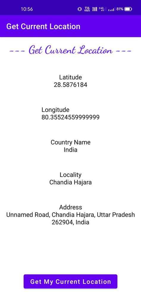 Toradh íomhá ar Android WebView Get Location