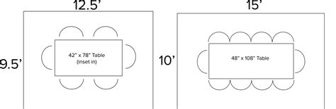 Toradh íomhá ar Dining Table Size Guide