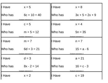 Toradh íomhá ar Pre-Algebra How to Evaluate Expressions