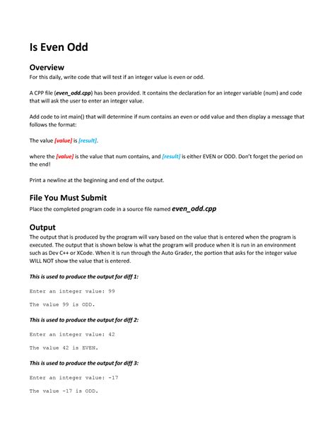 Image result for If Else for Identifying Odd and Even