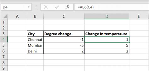 How to Find Absolute Value in Excel に対する画像結果