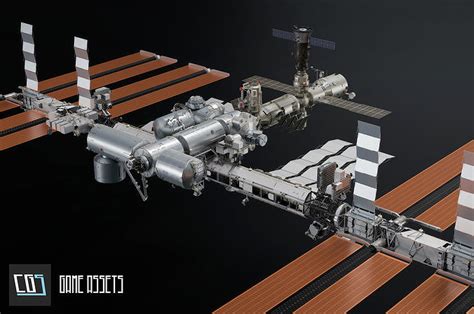 Image result for Damaged Space Station 3D Model