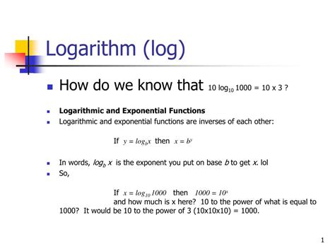 Image result for Logarithm of Exponential Algorithm