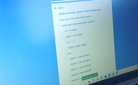 Image result for Strassen Matrix Multiplication Code in Java