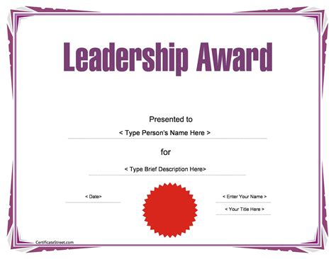 Award Certificate Sample 的图像结果