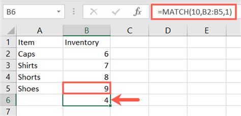 Image result for Match Excel Example