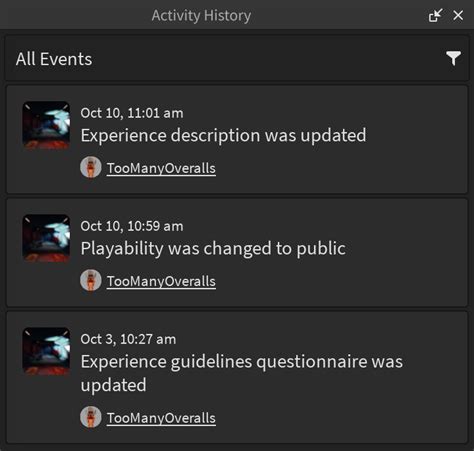 Image result for How to Access Roblox History