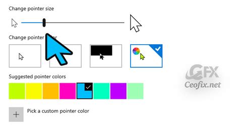 How to change mouse cursor color on windows 10 - honberry
