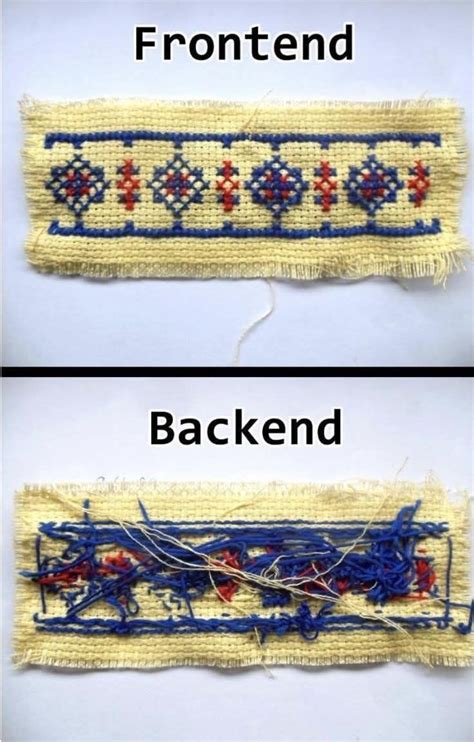 Afbeeldingsresultaten voor Frontend/Backend API Meme