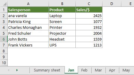 Image result for 3D Sum in Excel