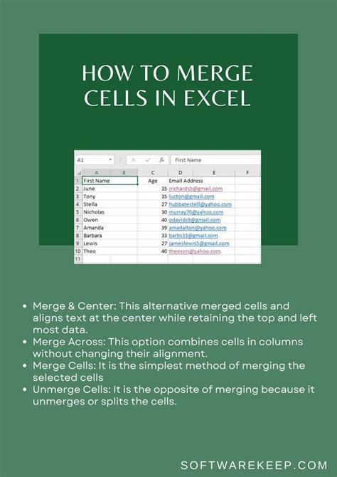 How to Merge Cells in Microsoft Excel に対する画像結果