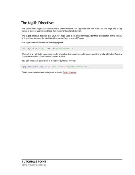 JSP Tutorial に対する画像結果