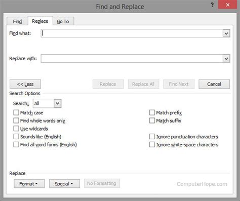 Toradh íomhá ar Word Doc Find and Replace