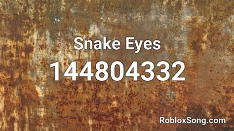 Afbeeldingsresultaten voor Snake Eyes Roblox