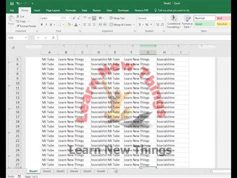 Toradh íomhá ar How to Create Watermark in Excel