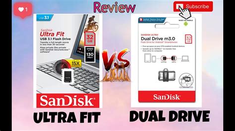 SANDISK Dual Drive VS SANDISK Ultra Fit Flash Drive | Which One To Buy ...