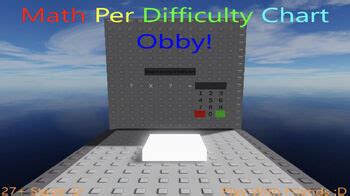Résultat d’images pour Roblox Difficulty Chart Obby Diharcheded