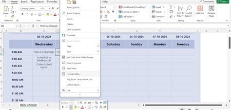 How to Make Schedule in Microsoft Excel に対する画像結果