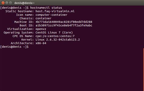 Toradh íomhá ar Webmin Lamp