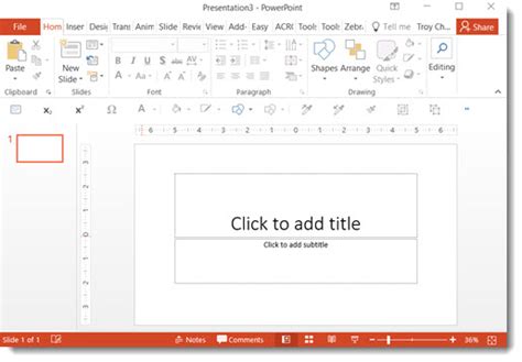 Toradh íomhá ar PowerPoint User Interface Beispiele