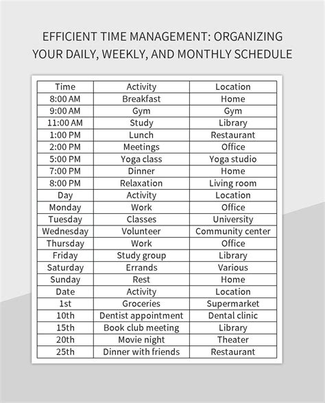 How to Organize Time in Excel に対する画像結果