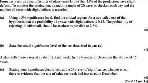 Hypothesis Testing a Level Maths Examples に対する画像結果