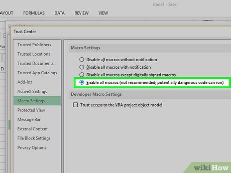 Image result for How to Enable Macros in Excel Desktop