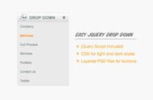 Toradh íomhá ar jQuery Drop Down Menu