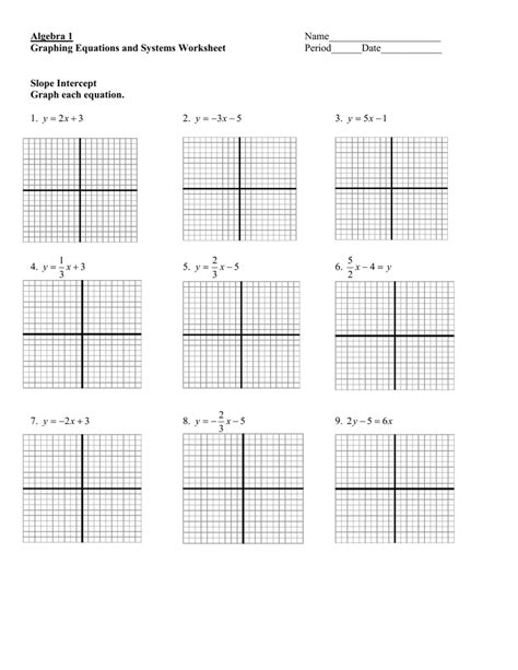 Image result for Graphing Linear Functions Worksheet Algebra 1