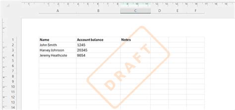 Toradh íomhá ar How to Convert Picture to Watermark in Excel
