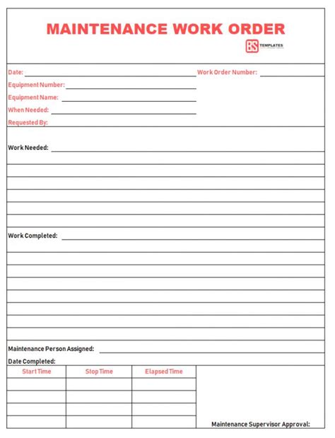 Image result for Sample Job Order Template