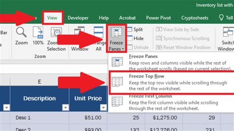 Image result for How to Freeze a Row in Excel When Scrolling