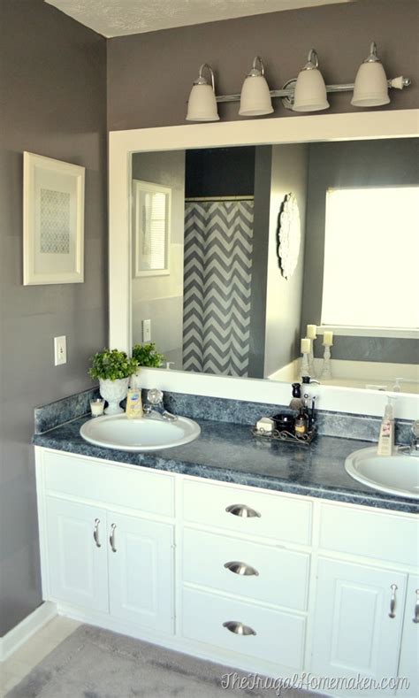 Image result for Frame around Bathroom Mirror