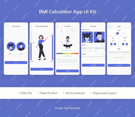 Toradh íomhá ar Front Page Design of BMI Calculator App in Android Studio