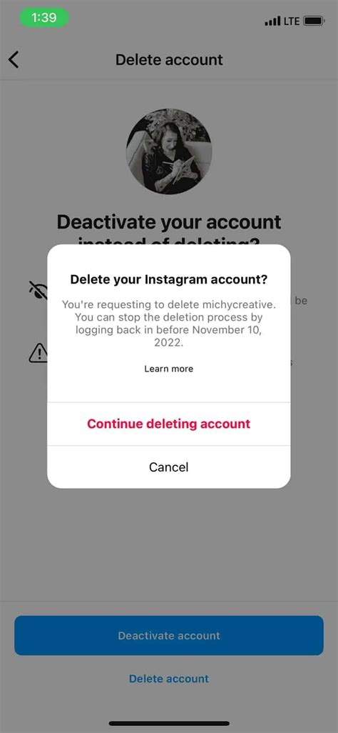 Image result for What Does a Deactivated Instagram Look Like