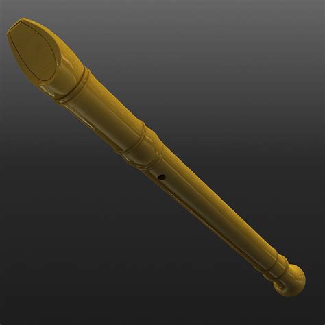 Toradh íomhá ar 3D Human Flute