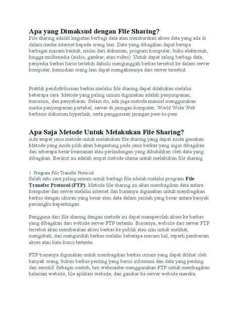 Kebaikan File Sharing に対する画像結果