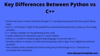 Image result for Evaluation Criteria of Python vs C++