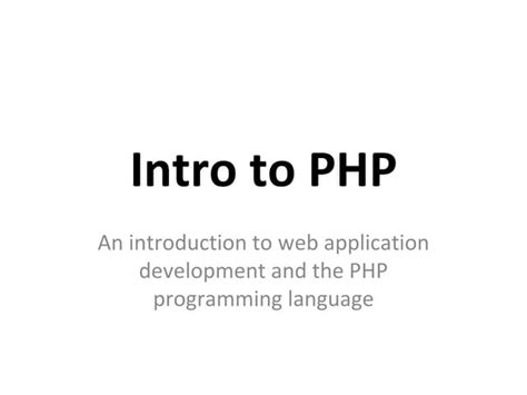 Image result for Ppt On PHP Language Programming