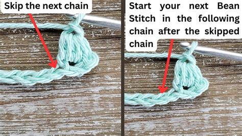 Image result for Bean Stitch Tutorial