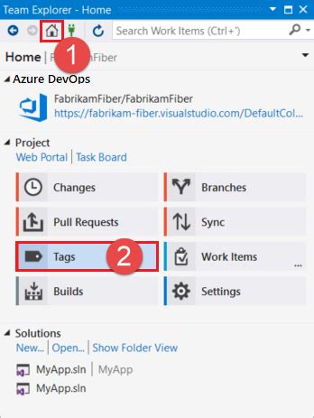 Image result for Visual Studio Git Tags