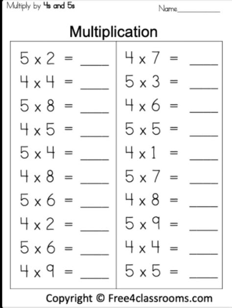 Toradh íomhá ar Simple Multiplication Games