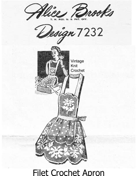 Afbeeldingsresultaten voor Filet Crochet Apron