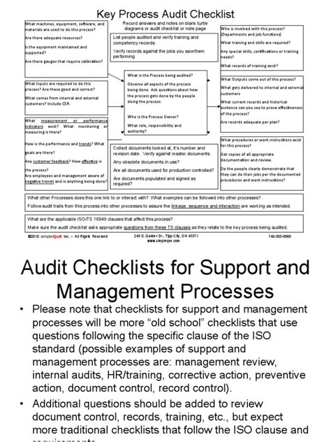 Process Audit Check Sheet Sample に対する画像結果