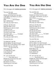 Image result for Relative Clause Song