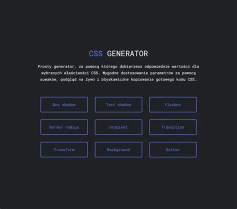Toradh íomhá ar CSS Generator From Design