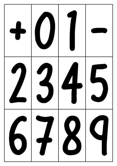 Image result for Large Size Numbers Printable