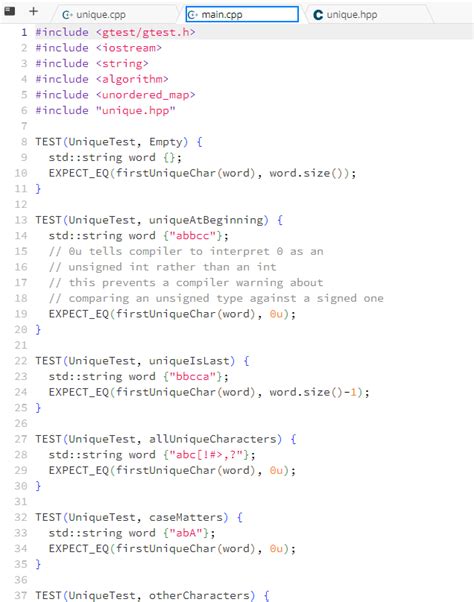 Image result for Unique Character Function in C++