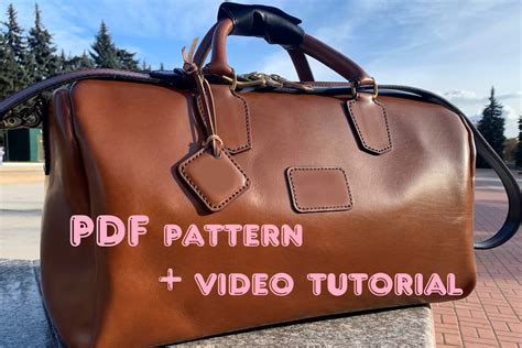 Toradh íomhá ar Leather Duffle Bag Pattern