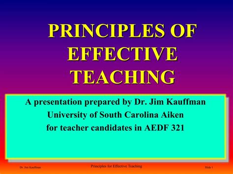 Image result for Principles of Effective Teaching and Learning